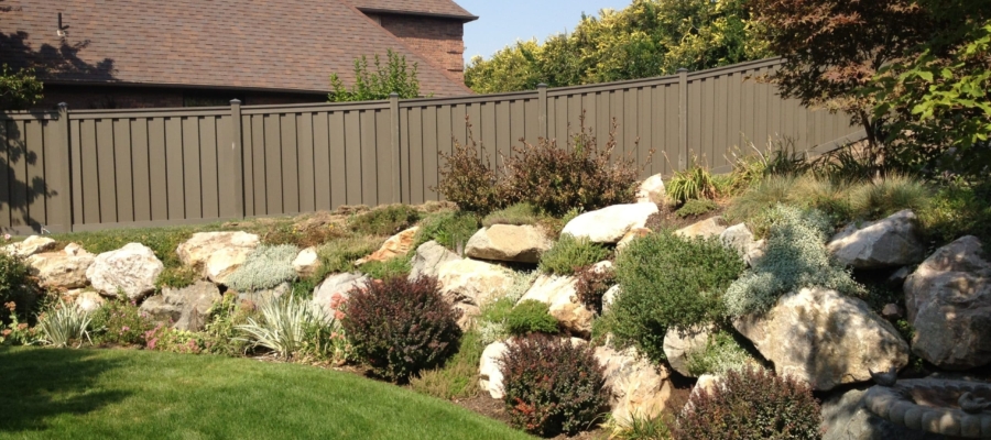 Trex Fence Installation Ogden Utah Mountain Green